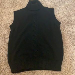 Black Celine Sweater Vest